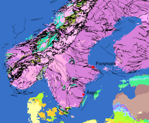 Lokation of Äspö and Forsmark