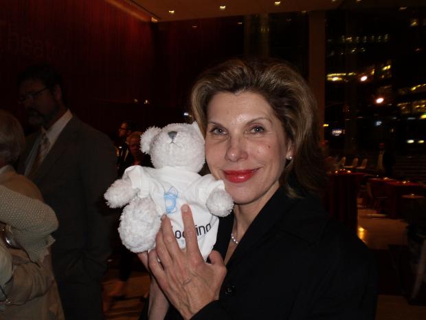 Bloggy and Christine Baranski