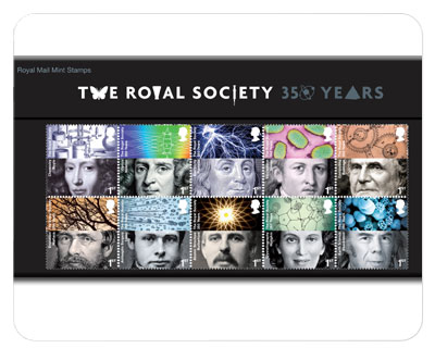 The Royal Mail Celebrates 350 Years Of The Royal Society