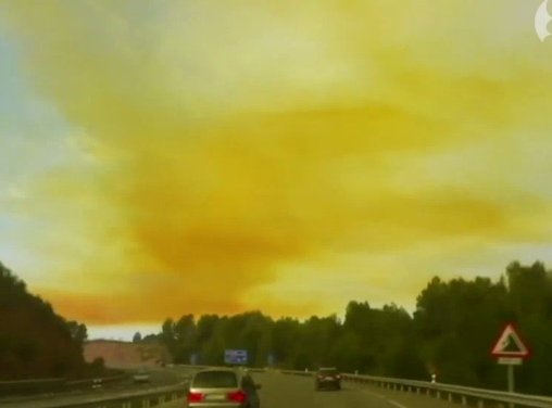 Toxic Cloud In Spain Caused By Rocket Fuel